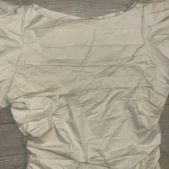NEW Endless Rose Textured Off The Shoulder Dress in Ivory size Large NWT - Picture 4 of 13